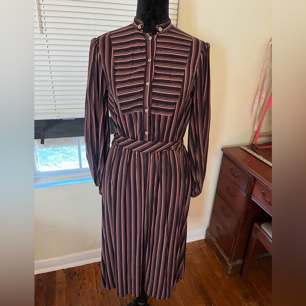 Striped Button-Up Blouse